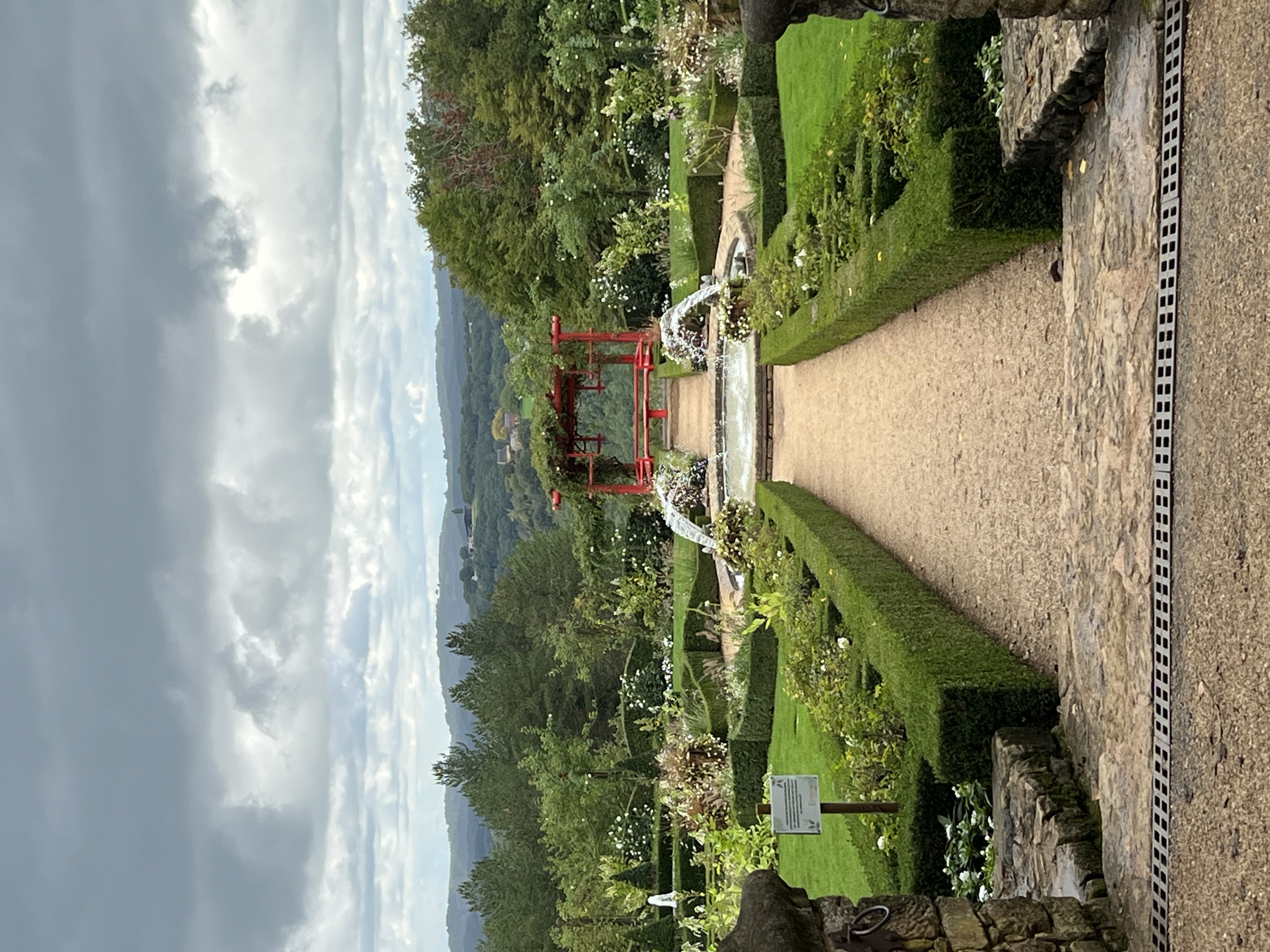 The White Garden with spectacular views across the Dordogne Valley